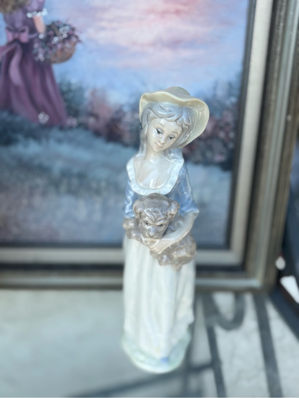 Vintage Porcelain Figurine By Tenge Made In Spain